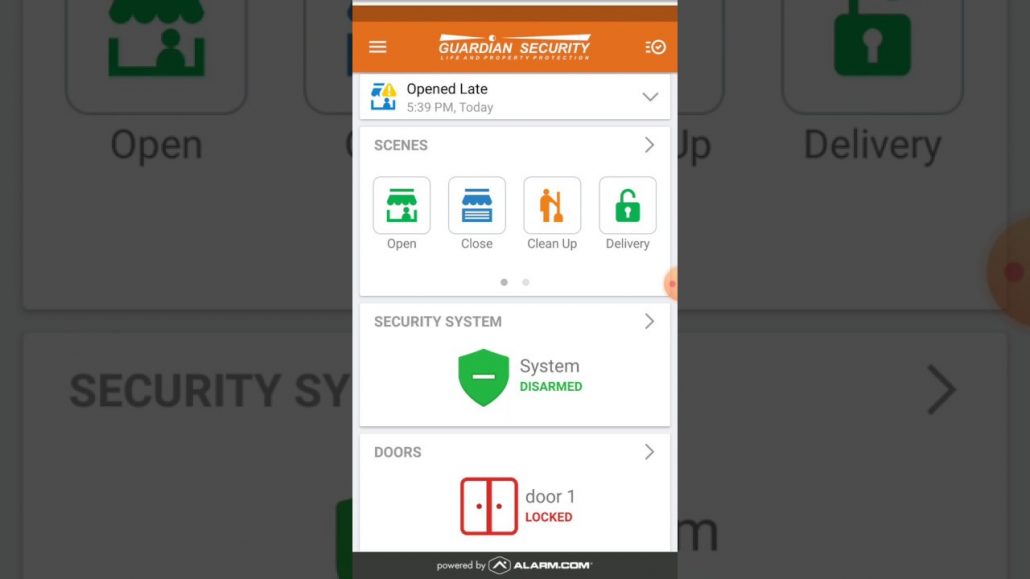 Alarm.com App for your Business